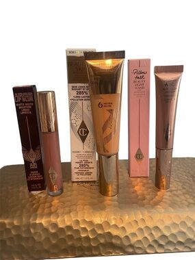 Charlette Tilbury Full Size Makeup Bundle new in boxes